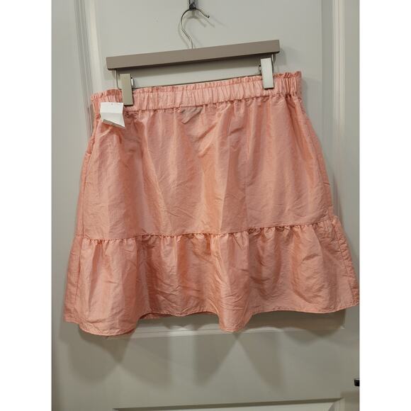 Topshop Pink Tiered ALine Skirt - Picture 3 of 6